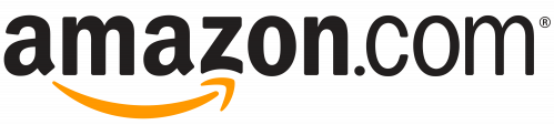 A black and yellow logo for amazon.